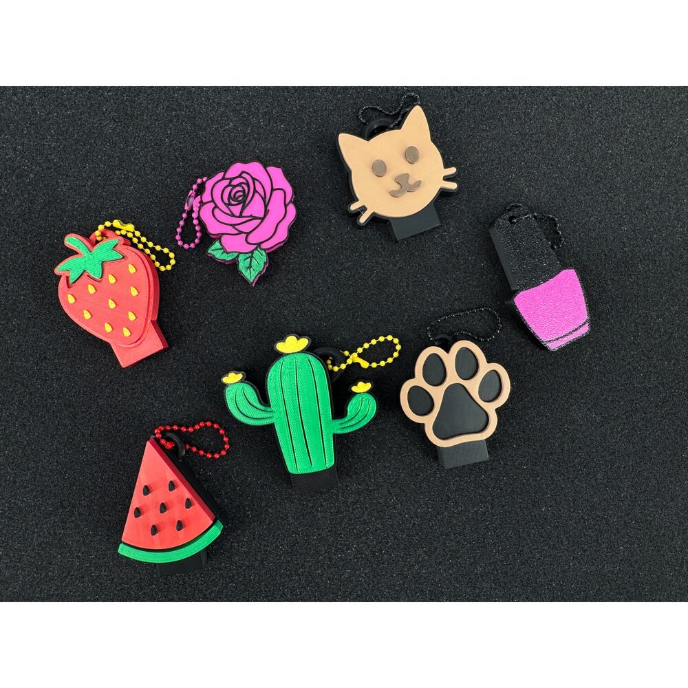 Manicure Nail Saver Soda Can Tab Opener Keychain 3D Printed